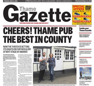 Thame Gazette 6 May 2016 The Thatch