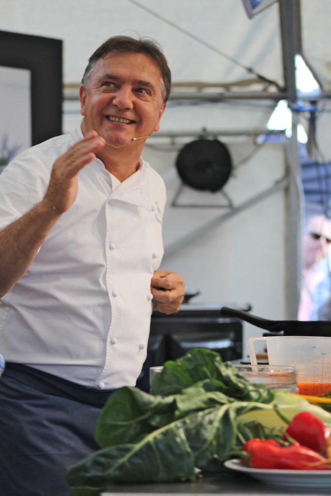 Raymond Blanc OBE demo at Thame Food Festival 2015